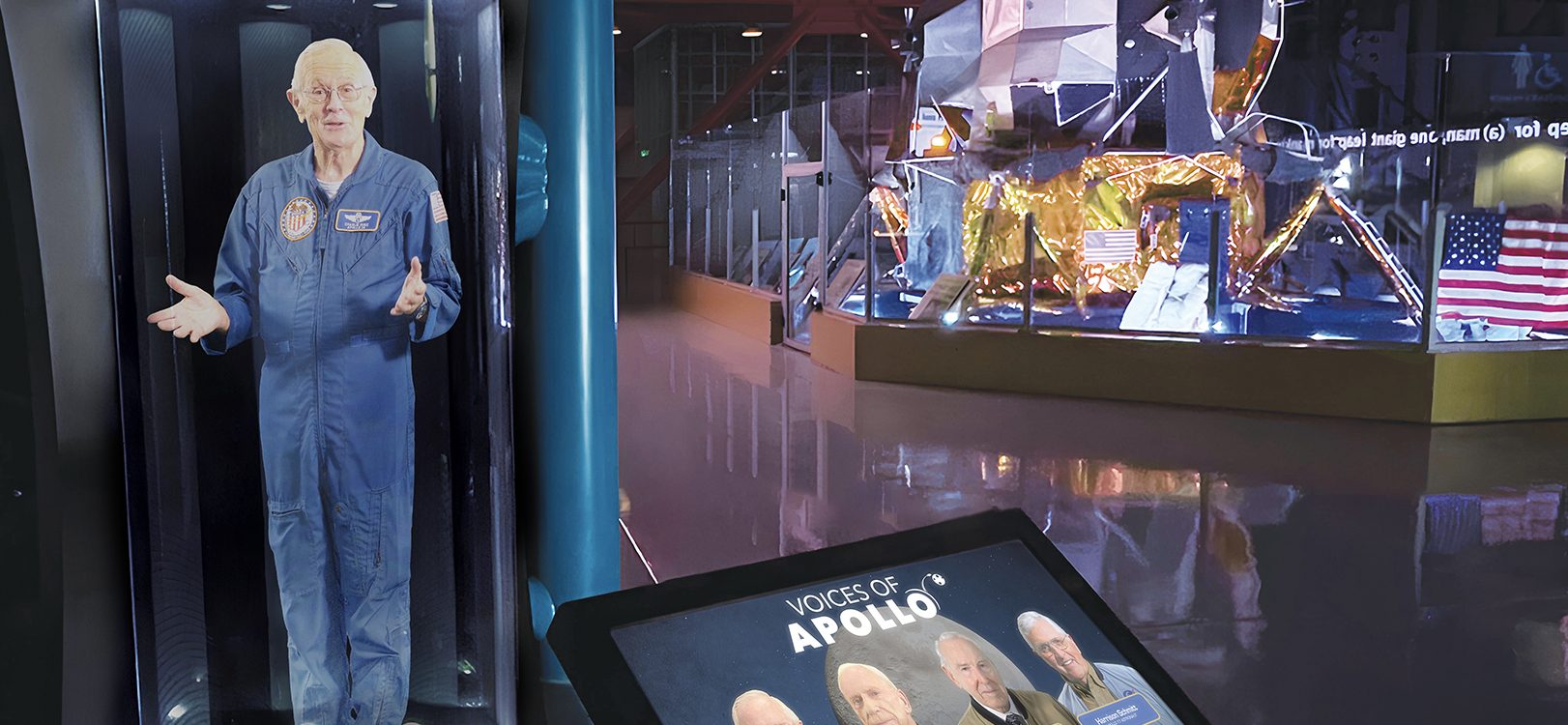 Holographic museum exhibit